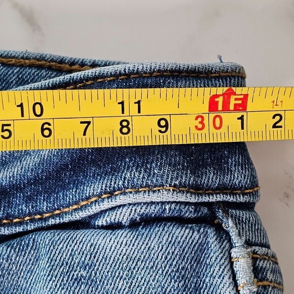 Lovers and Friends Ricky‎ Low-Rise Distressed Skinny Jeans Blue Women 23 NWT - Picture 13 of 16